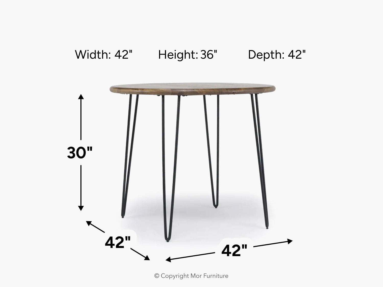 406417513:Brennan Round Counter Height Dining Table, 