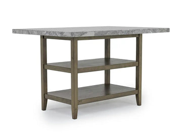 BRIGHTON6:Pub Counter Height Dining Tabl, Angle