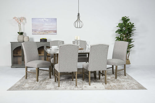 BRIGHTON2:Pub Dining Table & 6 Chairs, Styled