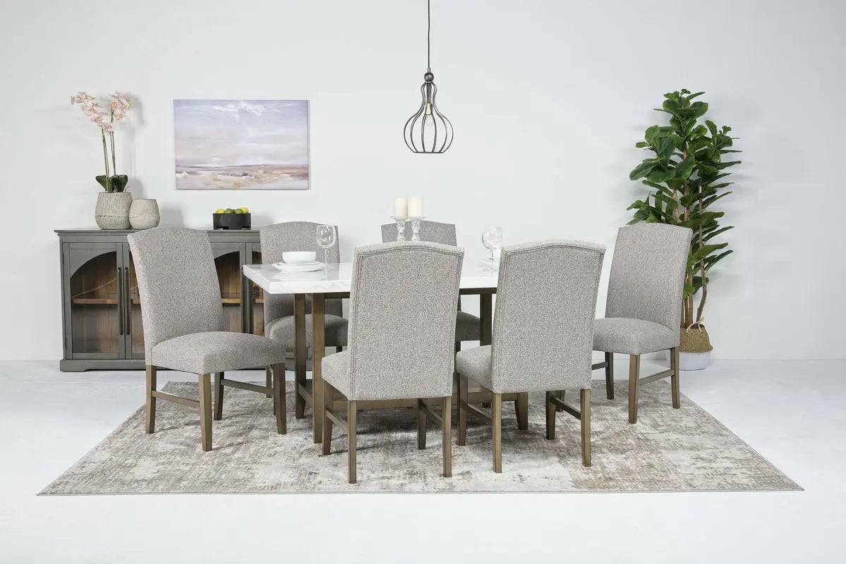 BRIGHTON5:Pub Dining Table & 6 Chairs, 