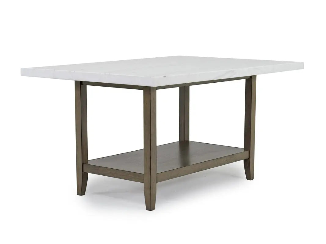 BRIGHTON4:Pub Dining Table & 4 Chairs, Angle
