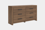 BROACHM43:Broachmyn Panel Bed & Dresser & Mirror & Nightstand, Angled