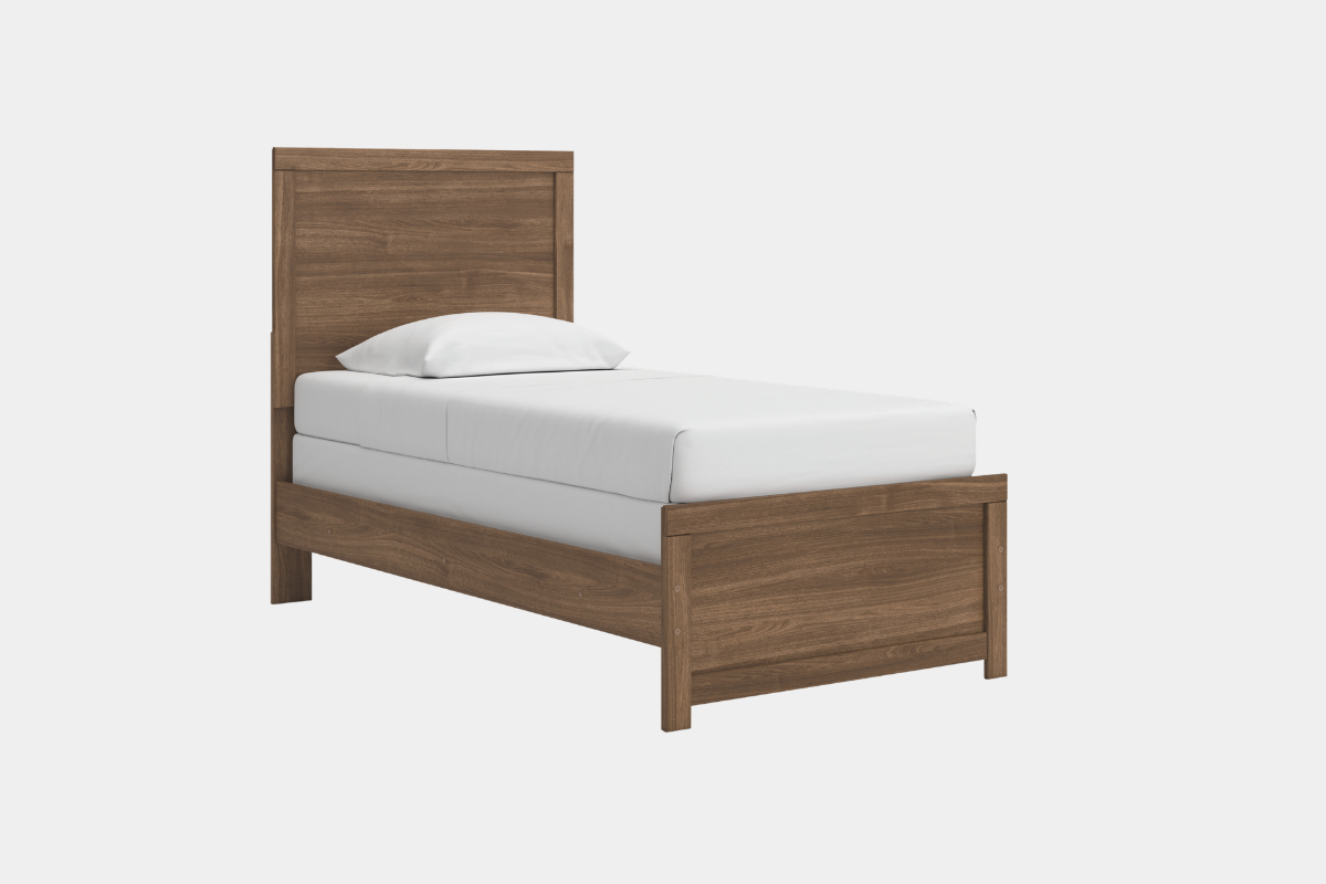 BROACHM45:Broachmyn Panel Bed & Dresser & Mirror & Nightstand, Angled
