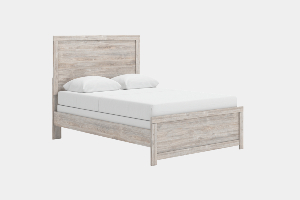 BROACHM10:Broachmyn Panel Bed, Angled