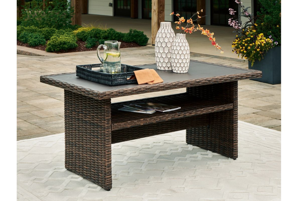 323854820:Brook Ranch Patio Coffee Table, Styled