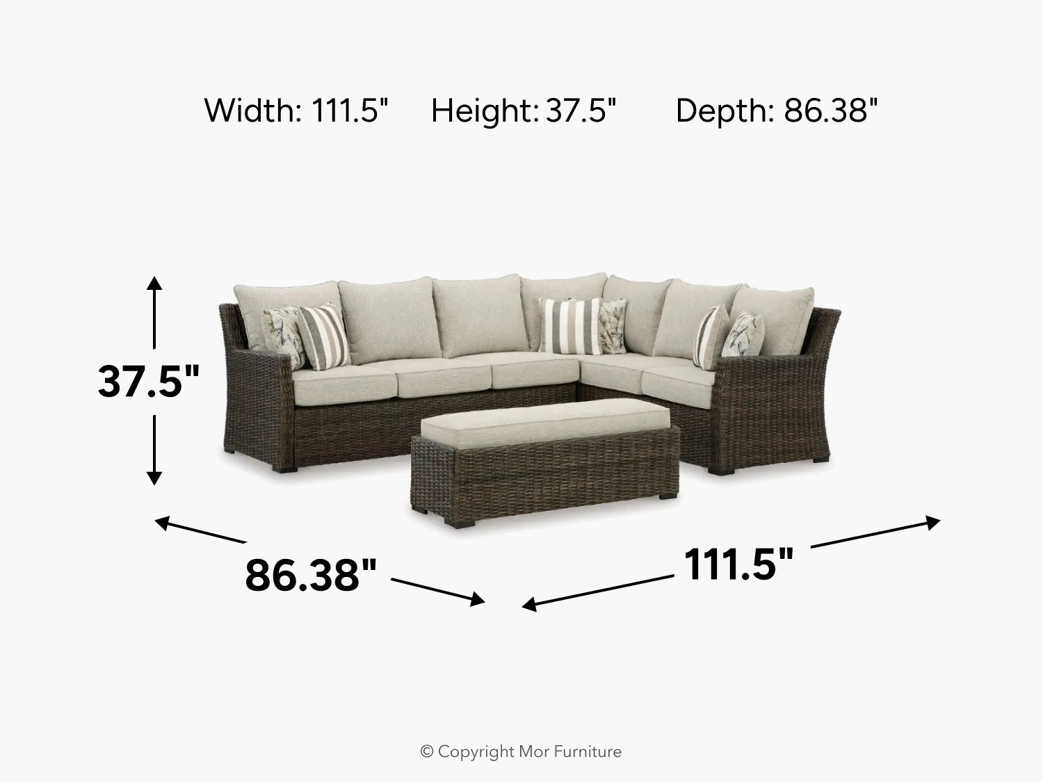 067641751:Brook Ranch Outdoor 3 Piece Se, 
