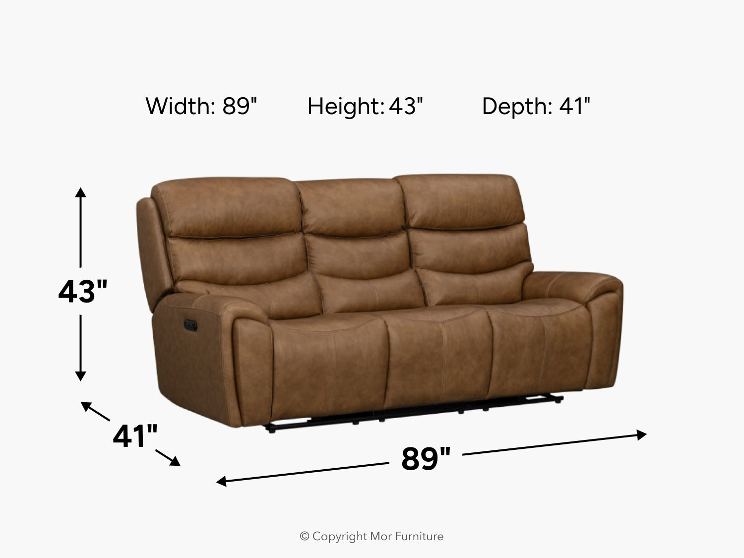 348396327:Bruce 2 Power Sofa, 