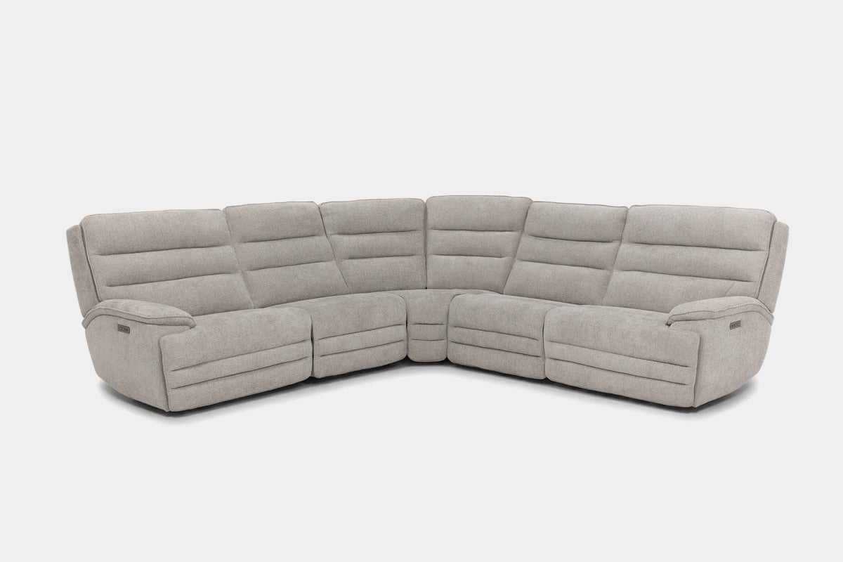 BRYANT010:Bryant 5 Piece 2 Power Sectional, 