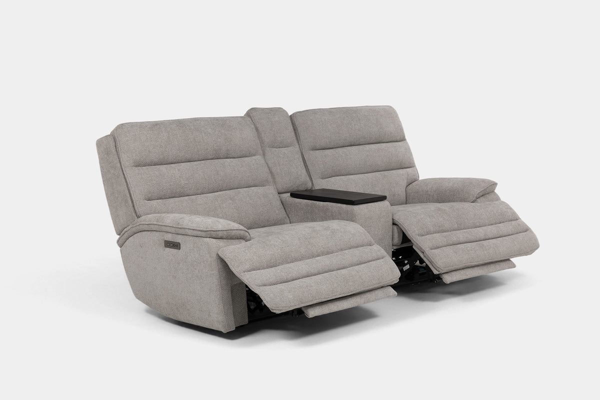 BRYANT001:Bryant 2 Power Console Loveseat,  Reclined