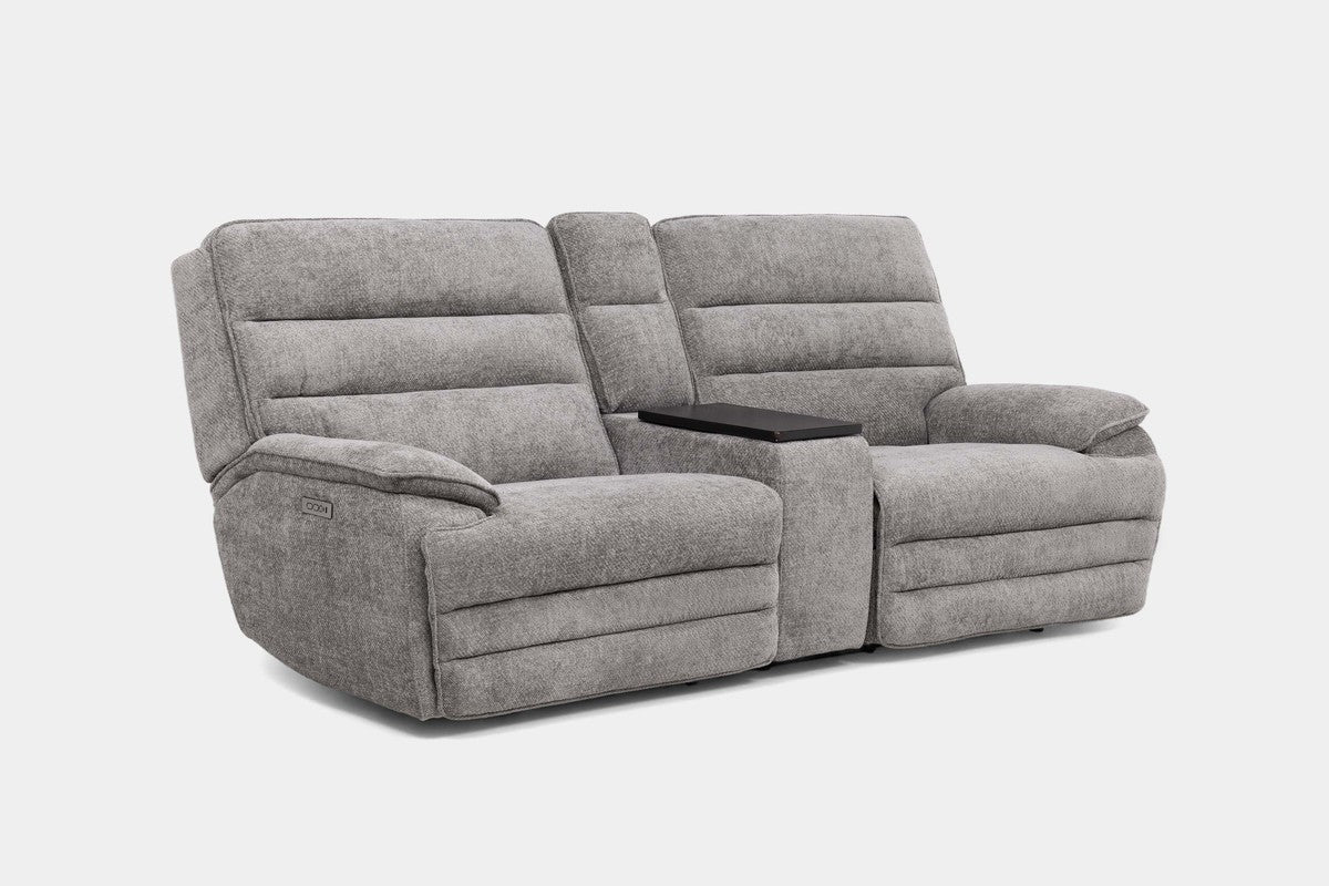 BRYANT026:Bryant 2 Power Console Loveseat, Angled