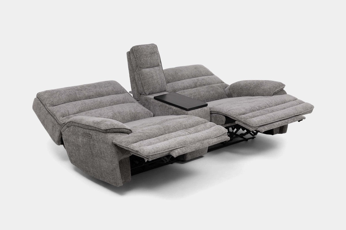 BRYANT026:Bryant 2 Power Console Loveseat,  ReclinedAngled