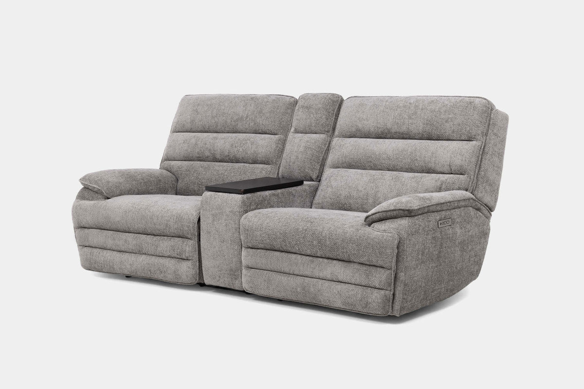 BRYANT026:Bryant 2 Power Console Loveseat, Angled