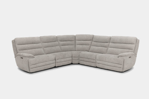 BRYANT010:Bryant 5 Piece 2 Power Sectional, Angled