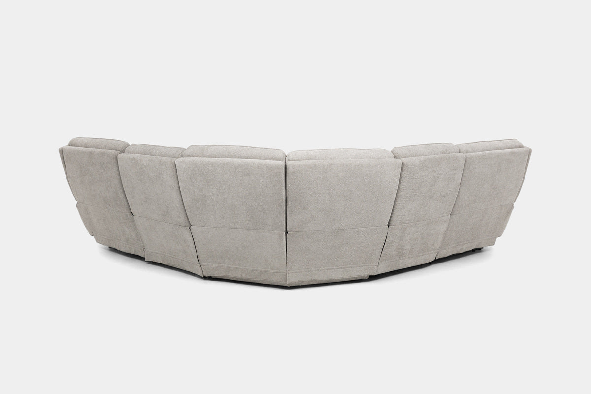 BRYANT010:Bryant 5 Piece 2 Power Sectional, Back