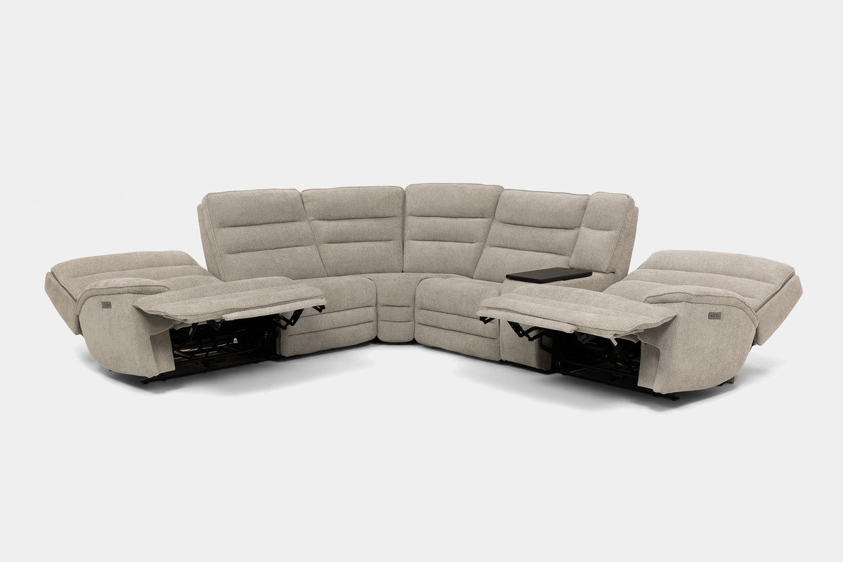 BRYANT015:Bryant 6 Piece 2 Power Section,  ReclinedAngle