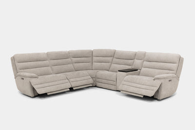 BRYANT016:Bryant 6 Piece 2 Power Section,  ReclinedAngle