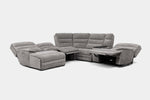 BRYANT040:Bryant 6 Piece 2 Power Chaise Sectional With 2 Power Armless Recliner,  Reclined