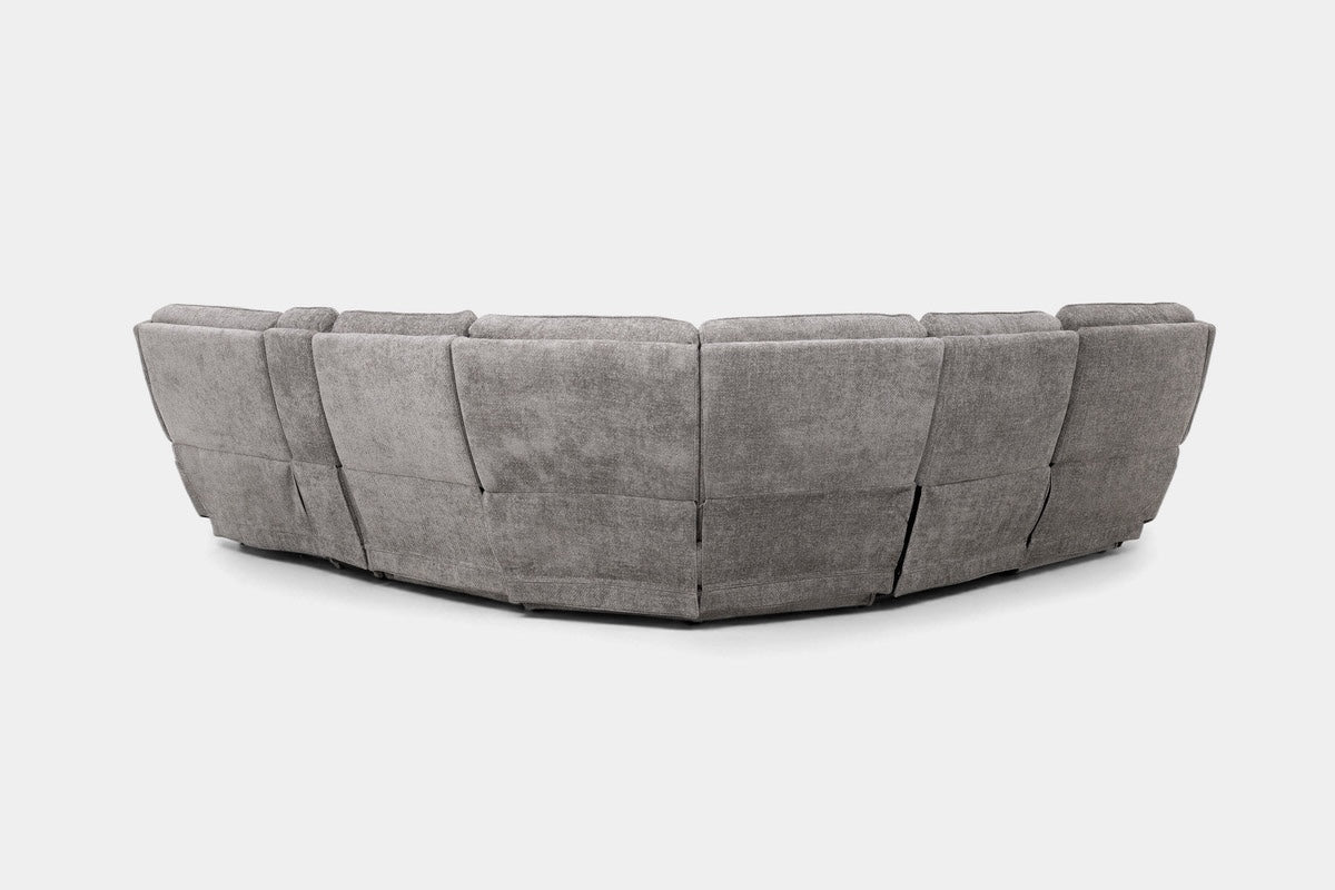 BRYANT040:Bryant 6 Piece 2 Power Chaise Sectional With 2 Power Armless Recliner, Back