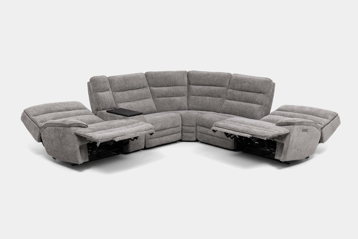 BRYANT035:Bryant 6 Piece 2 Power Sectional,  ReclinedAngled