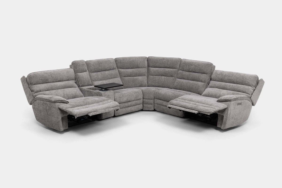 BRYANT035:Bryant 6 Piece 2 Power Sectional,  ReclinedAngled