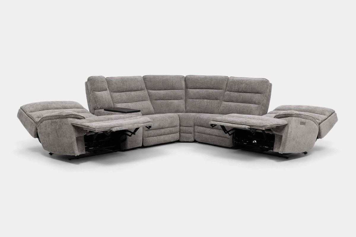 BRYANT035:Bryant 6 Piece 2 Power Sectional,  ReclinedAngled