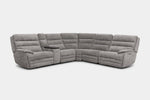 BRYANT036:Bryant 6 Piece 2 Power Sectional With 2 Power Armless Recliner, Angled