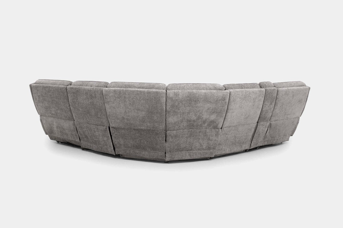 BRYANT036:Bryant 6 Piece 2 Power Sectional With 2 Power Armless Recliner, Back