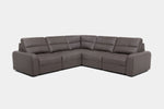 BRYCE0221:Bryce 5 Piece Power Sliding Sectional With Power Armless Slider, Angled