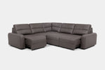 BRYCE0221:Bryce 5 Piece Power Sliding Sectional With Power Armless Slider, Angled