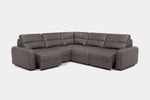 BRYCE0221:Bryce 5 Piece Power Sliding Sectional With Power Armless Slider, Angled
