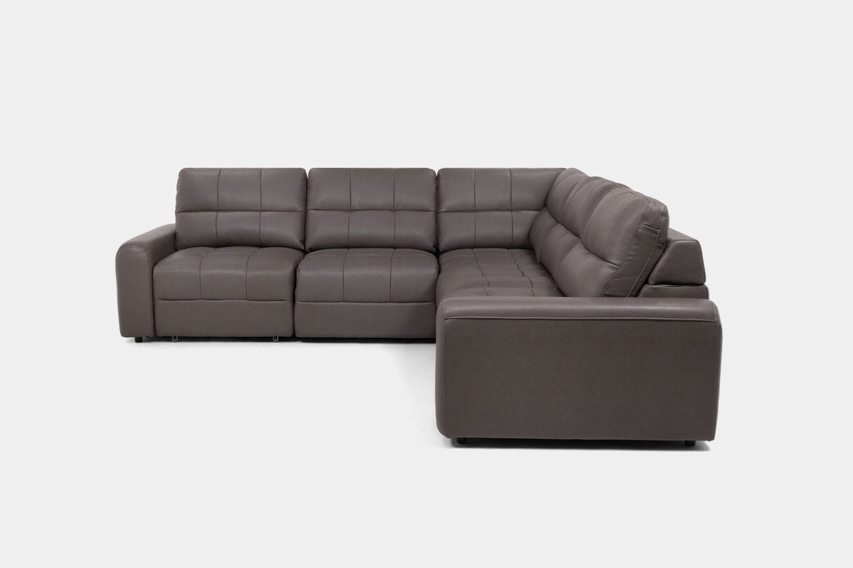 BRYCE0221:Bryce 5 Piece Power Sliding Sectional With Power Armless Slider, Front