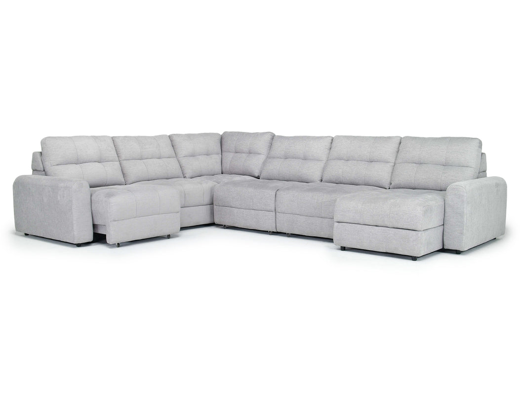 BRYCE0012:Bryce 6 Piece Chaise Sectional, Open
