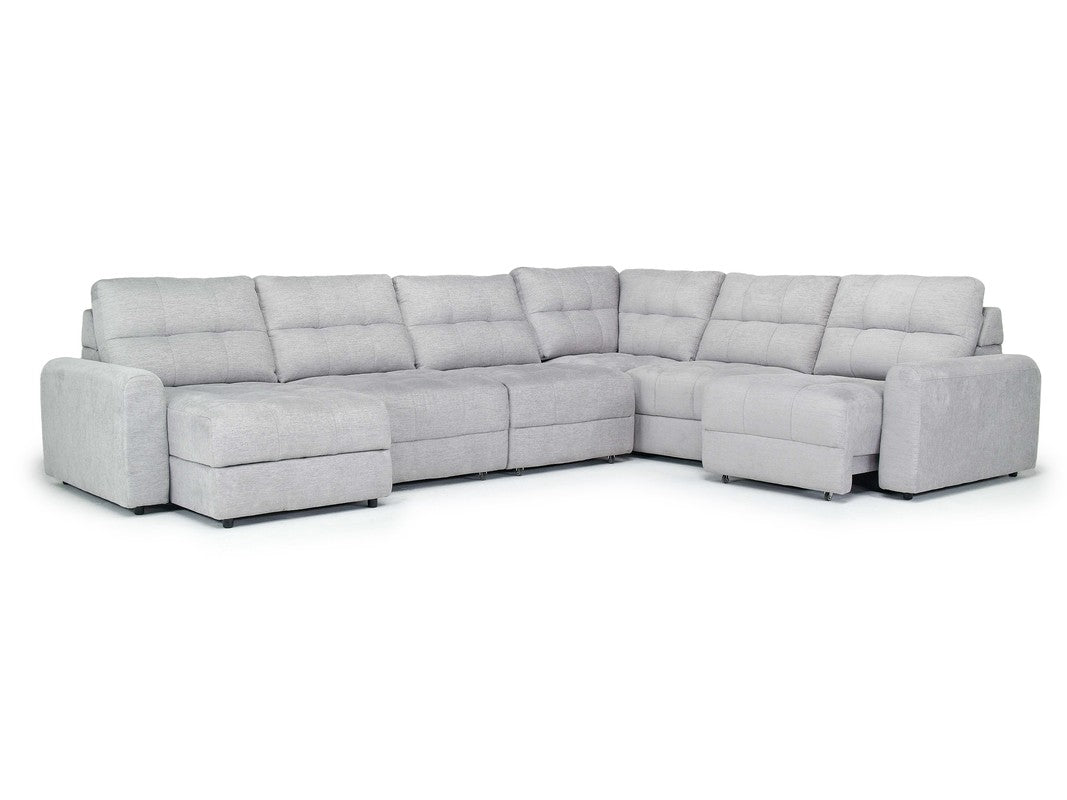 BRYCE0011:Bryce 6 Piece Chaise Sectional, Open