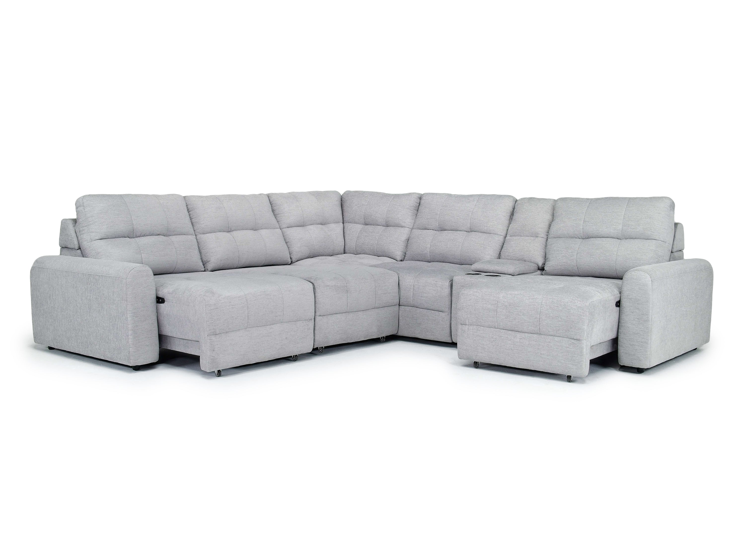 BRYCE0010:Bryce 6 Piece Sectional, Open