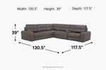 BRYCE0208:Bryce 6 Piece Power Sectional,