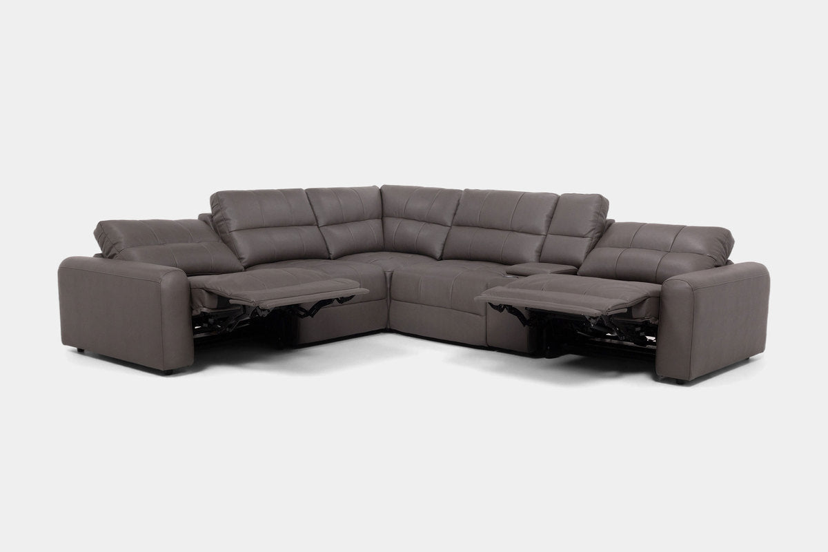 BRYCE0208:Bryce 6 Piece Power Sectional,  ReclinedAngled