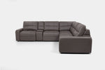 BRYCE0222:Bryce 6 Piece Power Sliding Sectional With Power Armless Slider, Front
