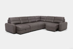 BRYCE0224:Bryce 6 Piece Power Sliding Sectional With Chaise & Armless Slider, Angled
