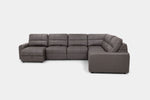 BRYCE0224:Bryce 6 Piece Power Sliding Sectional With Chaise & Armless Slider, Front