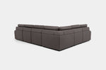 BRYCE0225:Bryce 6 Piece Power Sliding Sectional With Chaise & Armless Slider, Back