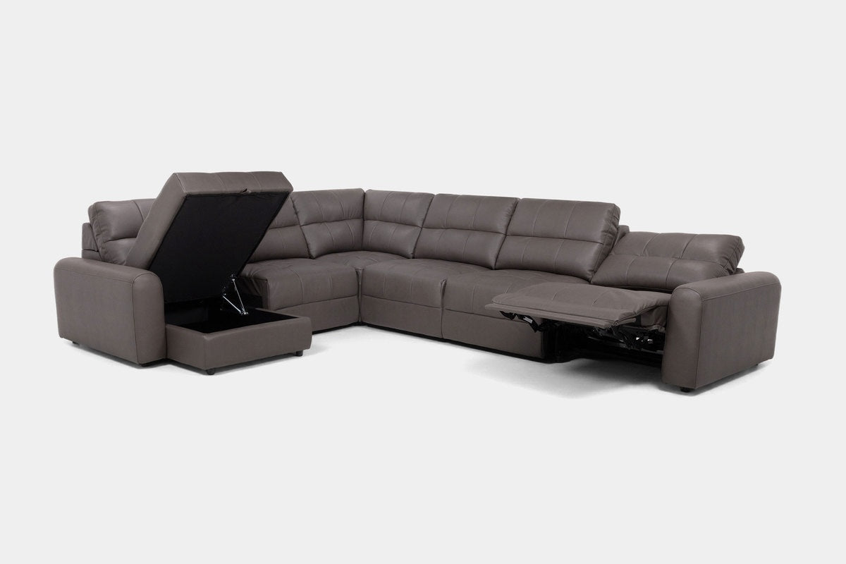 BRYCE0210:Bryce 6 Piece Power Chaise Sectional, ReclinedAngled