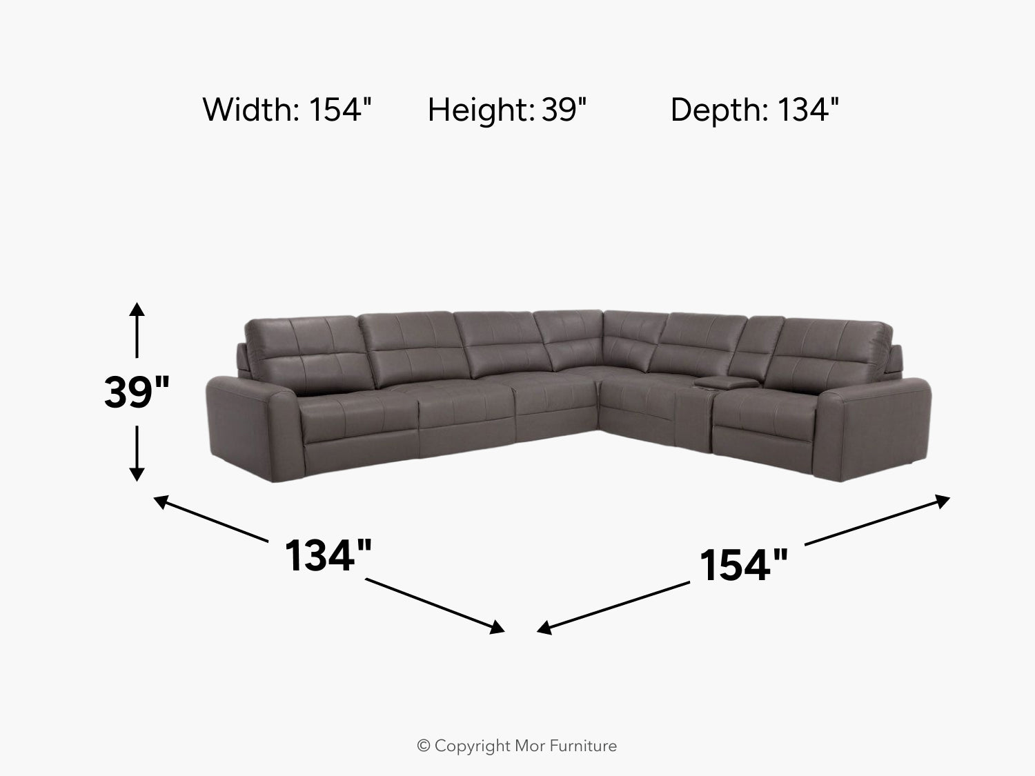 BRYCE0209:Bryce 7 Piece Power Sectional, 