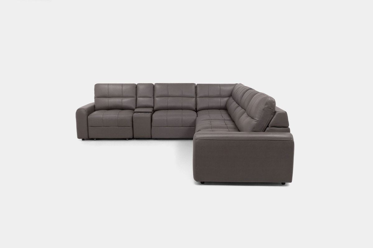 BRYCE0223:Bryce 7 Piece Power Sliding Sectional With Armless Slider, Front
