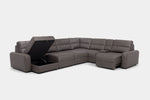 BRYCE0226:Bryce 7 Piece Power Sliding Sectional With Chaise & Armless Slider, Open