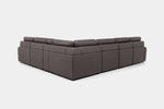 BRYCE0226:Bryce 7 Piece Power Sliding Sectional With Chaise & Armless Slider, Back