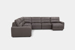 BRYCE0227:Bryce 7 Piece Power Sliding Sectional With Chaise & Armless Slider, Front
