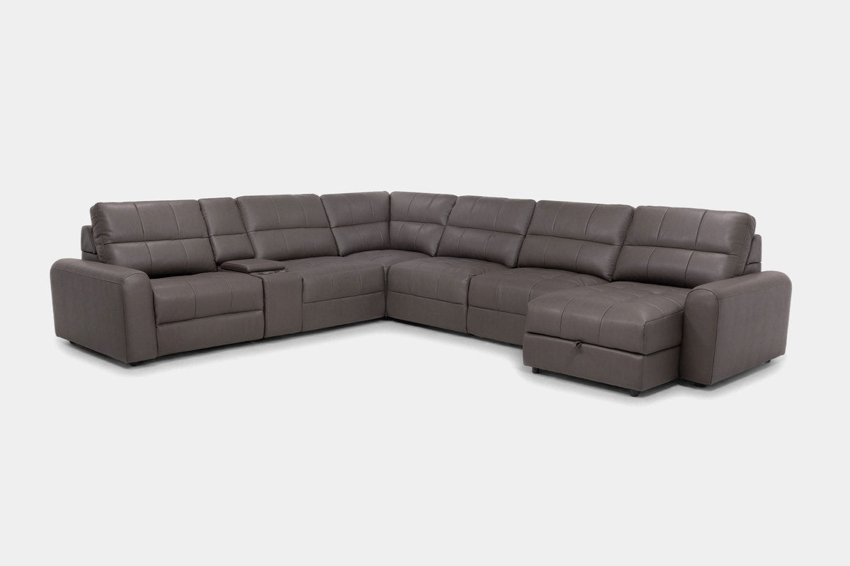 BRYCE0213:Bryce 7 Piece Power Chaise Sectional, Angled
