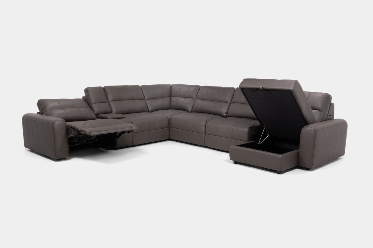 BRYCE0213:Bryce 7 Piece Power Chaise Sectional,  ReclinedAngled