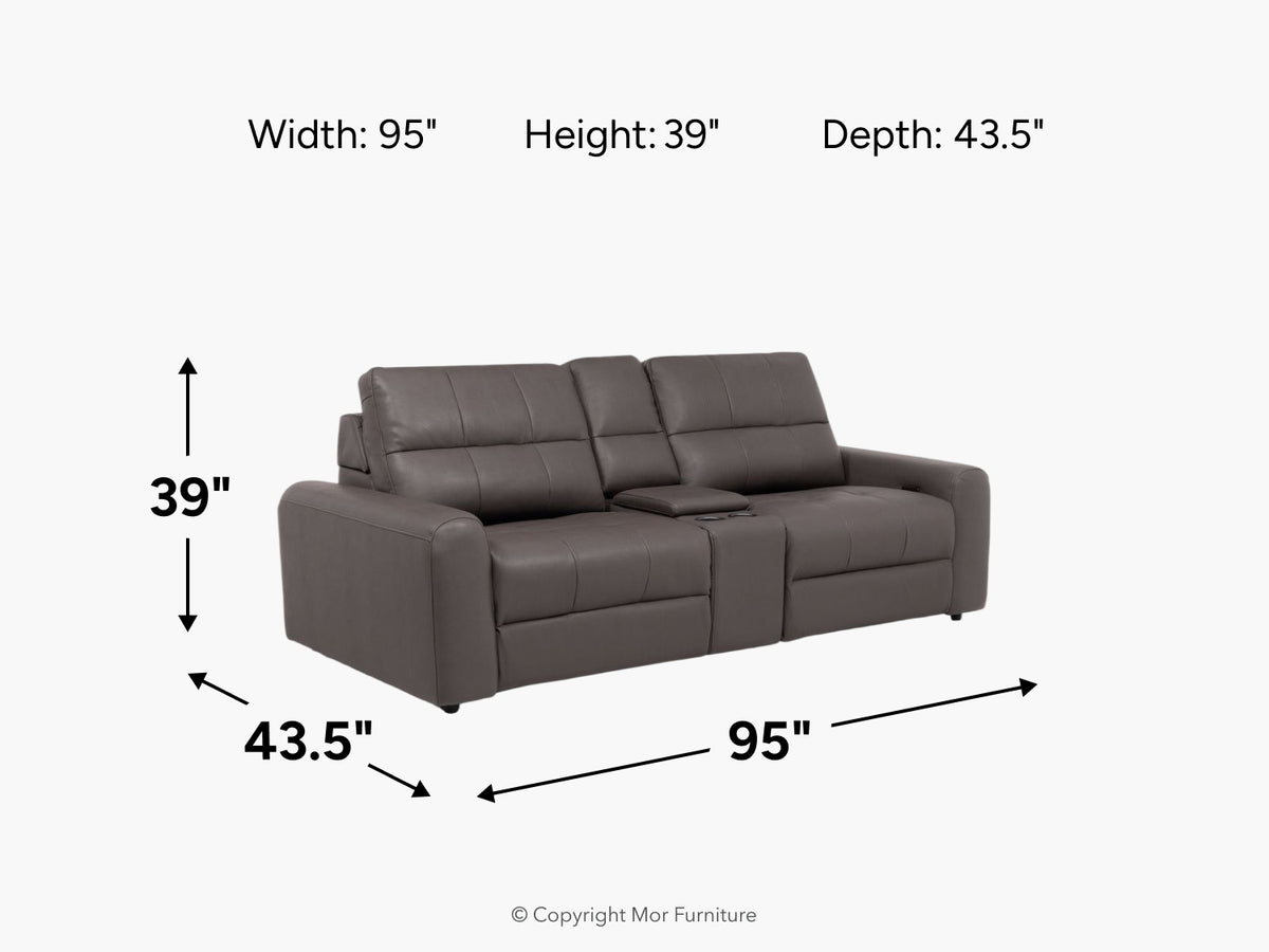 BRYCE0201:Bryce Power Console Loveseat, 