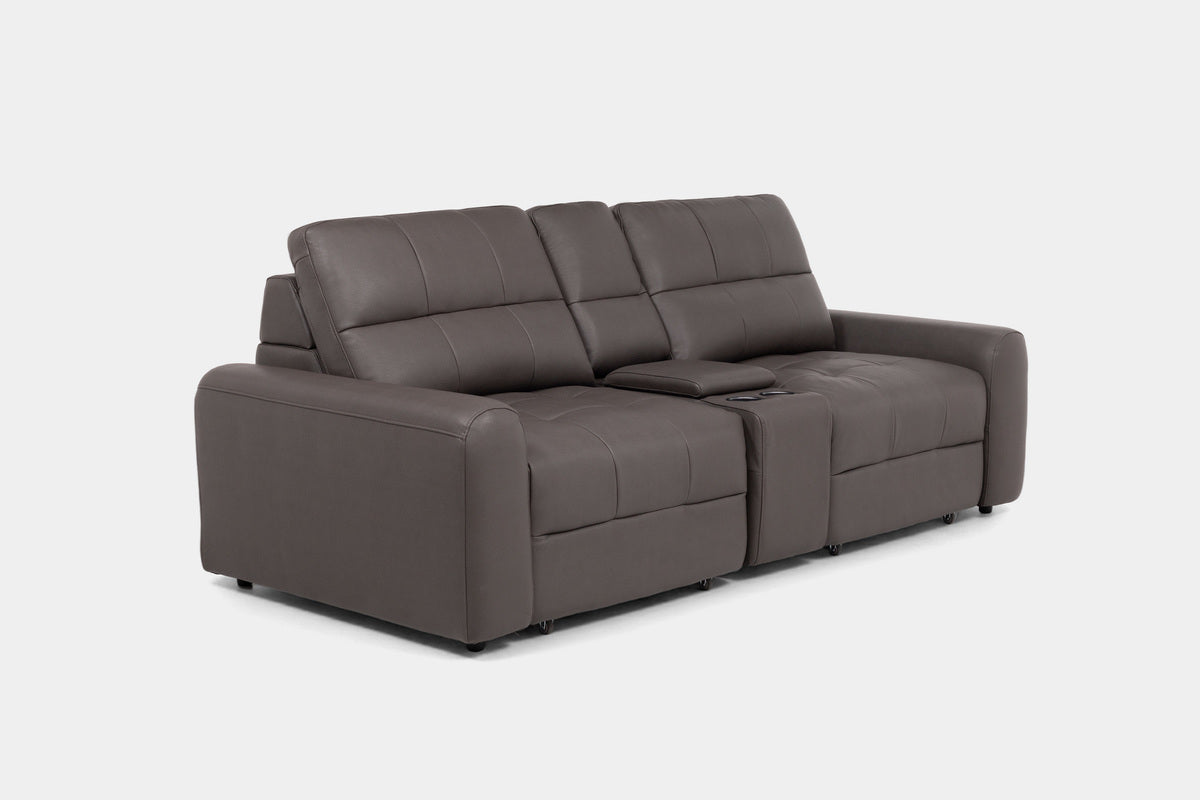 BRYCE0220:Bryce Power Sliding Sofa & Console Loveseat, Angled